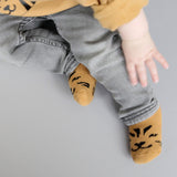 Soft baby booties Lucky the Tiger